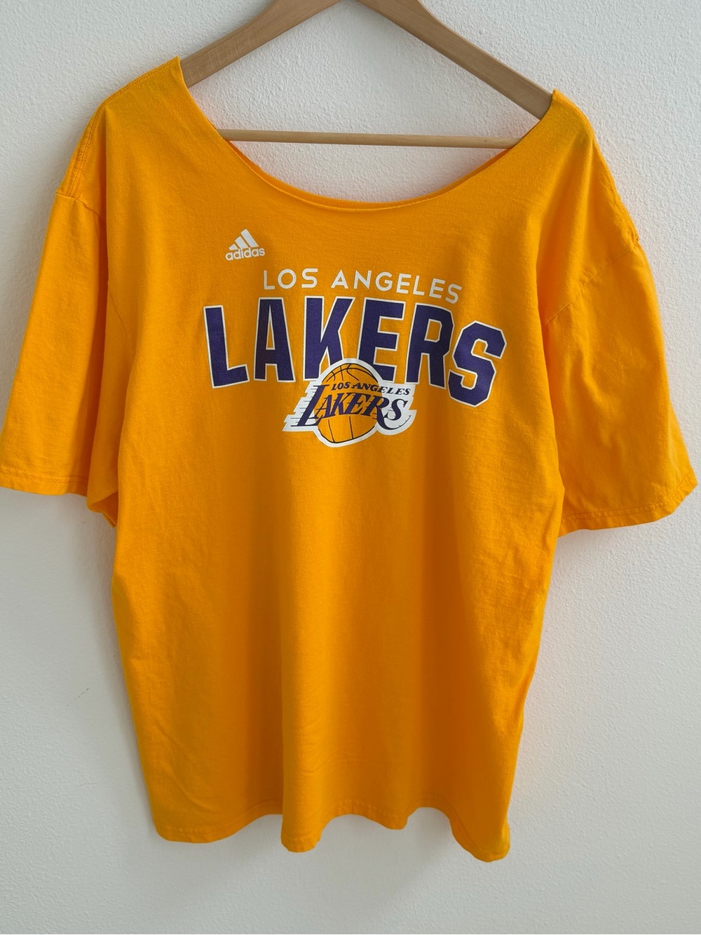 Los Angeles Lakers Adidas off the shoulder Tee